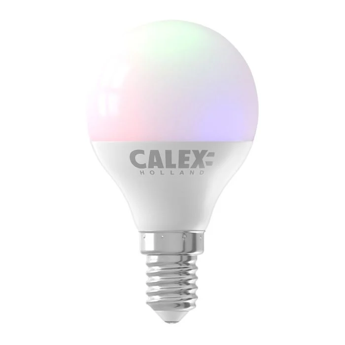 Calex Smart Esférico LED Bulbo E14 5W 470lm 2200-4000K | Tuya Wifi - Color Ambiance + Ajustable Blanco