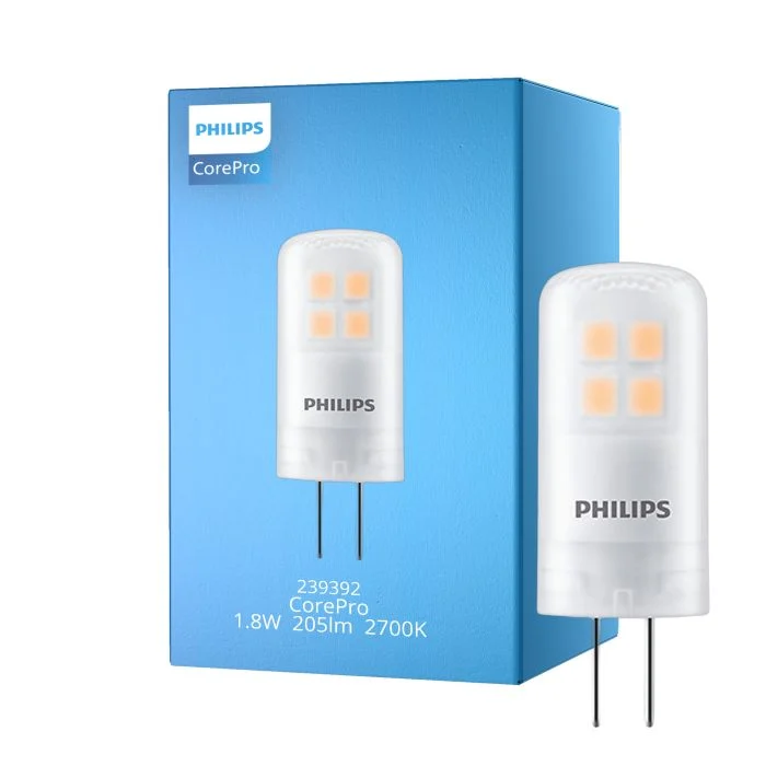 Philips Corepro LED Capsule G4 1.8W 205lm - 827 Luz muy Cálida | Reemplazo 20W