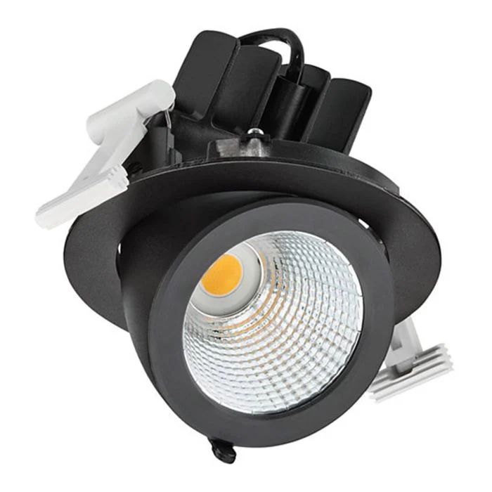Philips Foco LED LuxSpace Accent Performance Negro RS782B 36W 3850lm 36D - 930 Luz Cálida | 167mm - Mejor Reproducción De Color