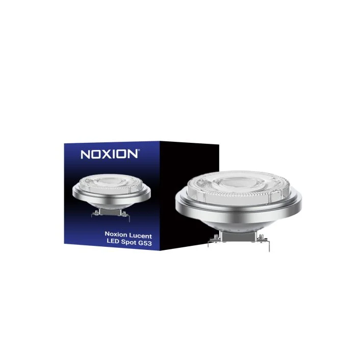 Noxion Lucent Foco LED G53 AR111 11.5W 880lm 24D - 930 Luz Cálida | Mejor reproducción de color - Regulable - Reemplazo 75W