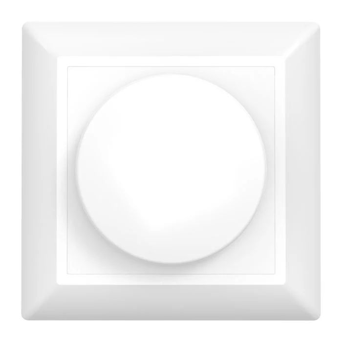 Noxion Placa de cubierta para Dimmer LED | Borde suave - Blanco