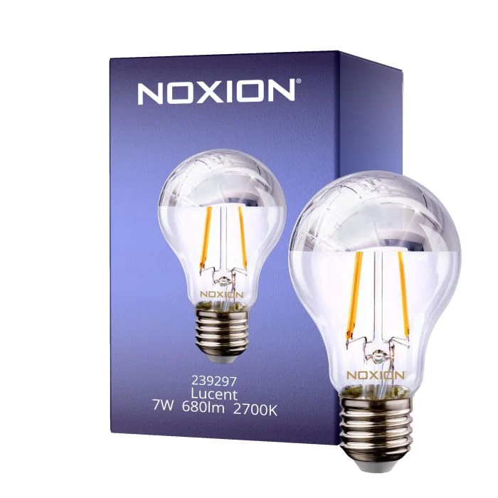 Noxion Lucent LED E27 Pera con Filamento Clara 7W 680lm - 827 Luz muy Cálida | Reemplazo 60W