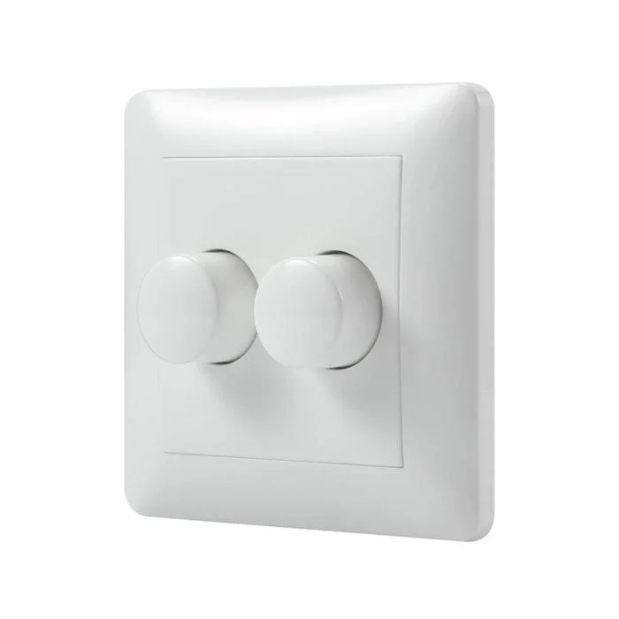 Noxion Placa de cubierta Duo para Dimmer LED | Blanco