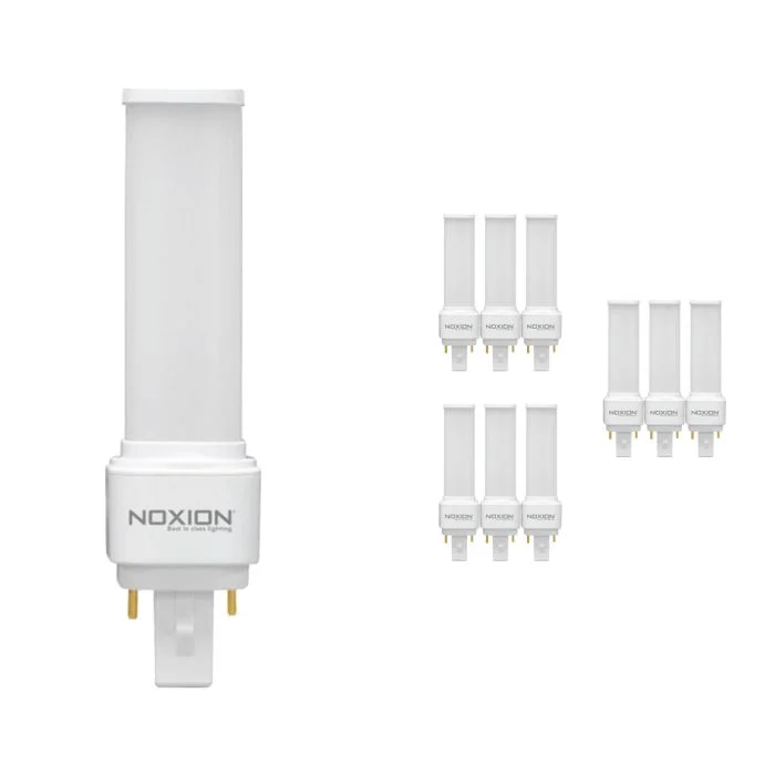 Multipack 10x Noxion Lucent PL-C LED 4.5W 500lm - 840 Blanco Frio | 2-Pines - Reemplazo 13W