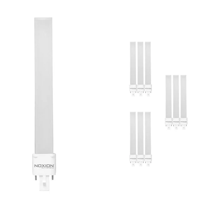Multipack 10x Noxion Lucent PL-S LED 6W 765lm - 827 Luz Muy Cálida | 2-Pines - Reemplazo 11W