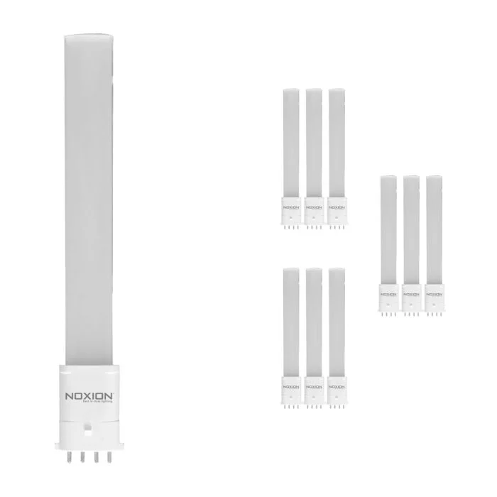 Multipack 10x Noxion Lucent PL-S LED 6W 850lm - 840 Blanco Frio | 4-Pines - Reemplazo 11W