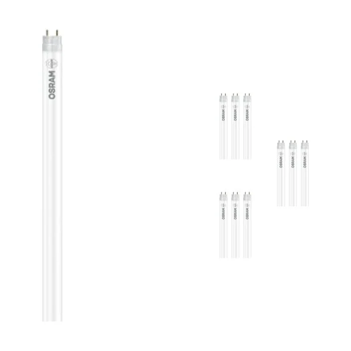 Multipack 10x Osram Tubo LED T8 SubstiTUBE Advanced (EM/Mains) Ultra Output 15.1W 2500lm - 840 Blanco Frio | 120cm - Reemplazo 36W