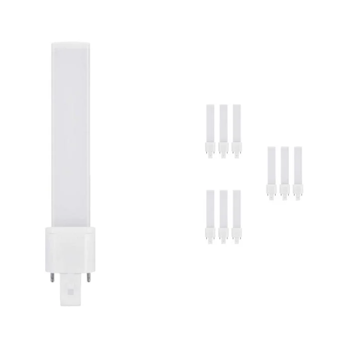 Multipack 10x Osram Dulux S LED G23 4.5W 830 | Luz Cálida - 2-Pines - Reemplazo 9W