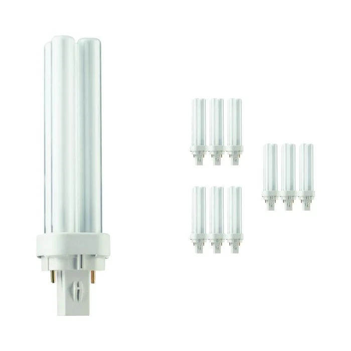 Multipack 10x Philips MASTER PL-C 13W - 830 Luz Cálida | 2-Pines