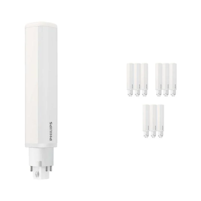 Multipack 10x Philips Corepro PL-C LED 9W 950lm - 840 Blanco Frio | 4-Pines - Reemplazo 26W