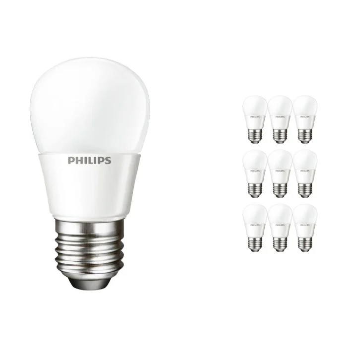 Multipack 10x Philips Corepro LED Lustre E27 Esférica Mate 4W 250lm - 827 Luz muy Cálida | Reemplazo 25W