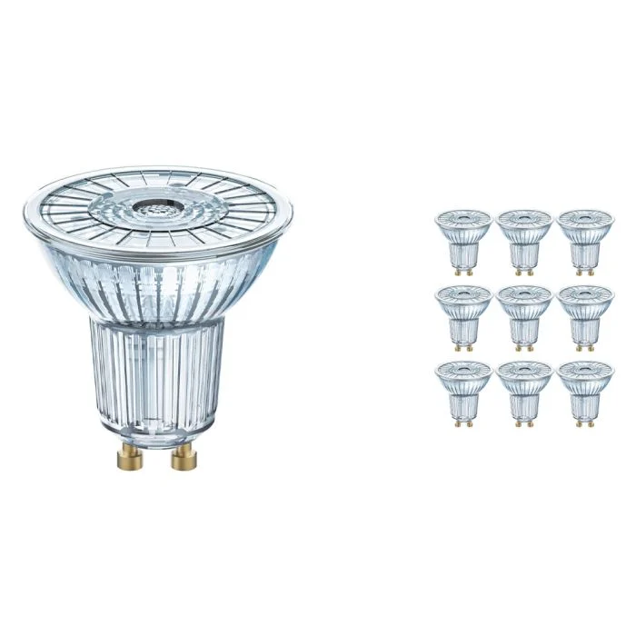 Multipack 10x Osram Parathom GU10 PAR16 6.9W 830 36D | Luz Cálida - Reemplazo 80W