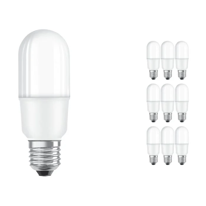Multipack 10x Osram Parathom Retrofit Classic LED E27 Pera Mate 8W 806lm - 827 Luz muy Cálida | Reemplazo 60W