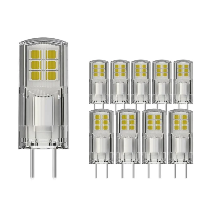 Multipack 10x Noxion Bolt LED Capsule GY6.35 2.6W 300lm - 827 Luz muy Cálida | Reemplazo 28W