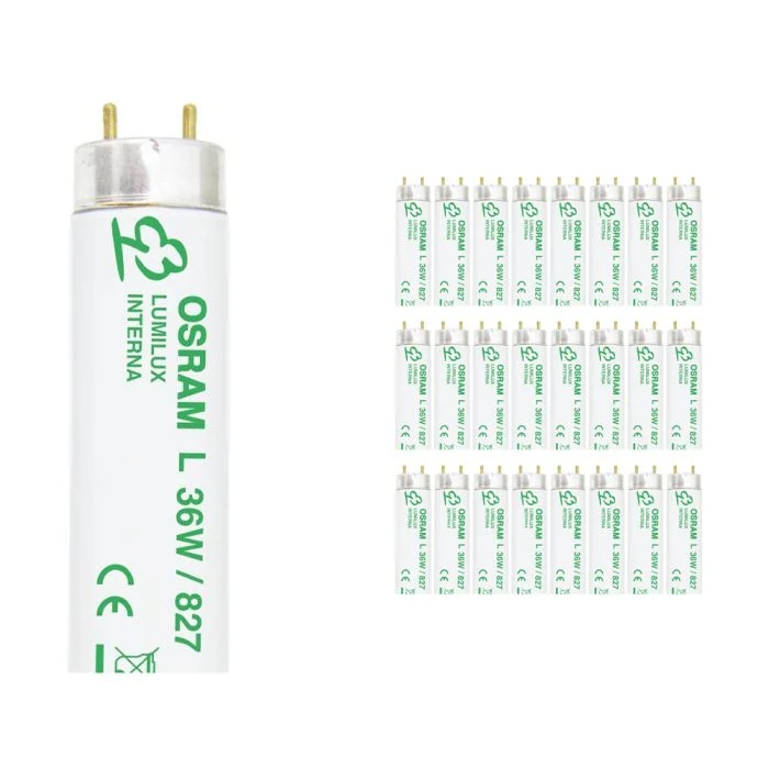 Multipack 25x Osram Lumilux Interna T8 36W - 827 Luz muy Cálida | 120cm