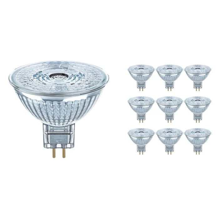 Multipack 10x Osram Parathom GU5.3 MR16 8W 827 621lm | Luz muy Cálida - Reemplazo 50W
