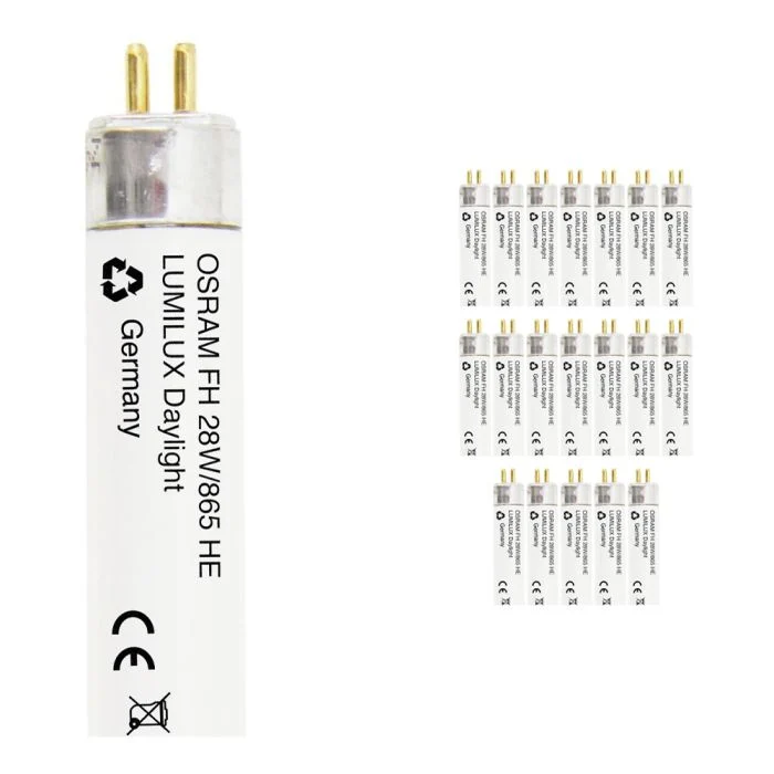 Multipack 20x Osram Lumilux T5 FH HE 28W - 865 Luz de Día | 115cm