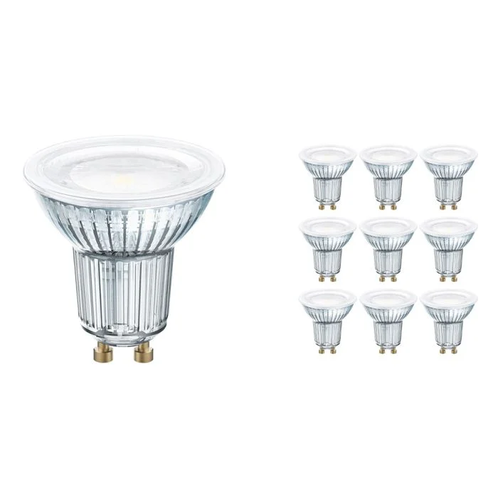 Multipack 10x Osram Parathom GU10 PAR16 8.3W 930 575lm | Regulable - Luz Cálida - Reemplazo 80W