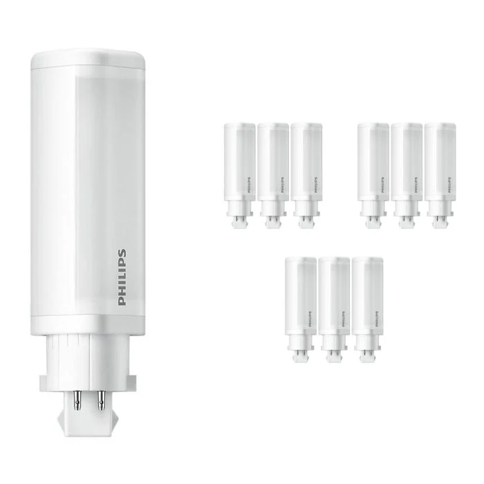 Multipack 10x Philips Corepro PL-C LED 4.5W 500lm - 840 Blanco Frio | 4-Pines - Reemplazo 13W