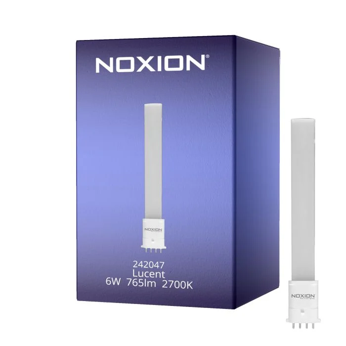 Noxion Lucent PL-S LED 6W 765lm - 827 Luz Muy Cálida | 4-Pines - Reemplazo 11W