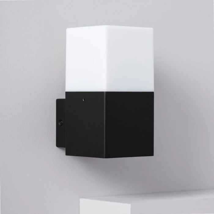 Illuzzia Luz de pared Domus Negro E27