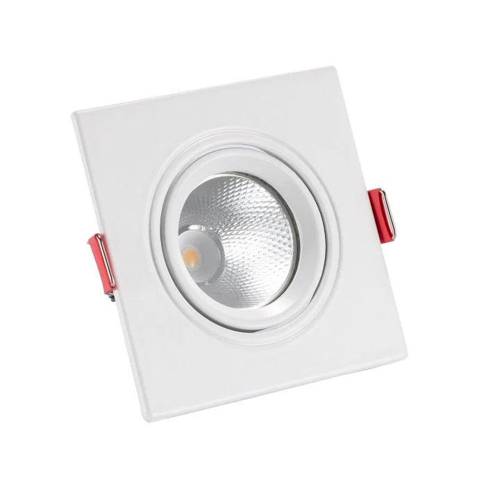 Foco LEDlight Cuadrado New Madison 5W - 830 Luz Cálida | Recorte 75mm - UGR < 19
