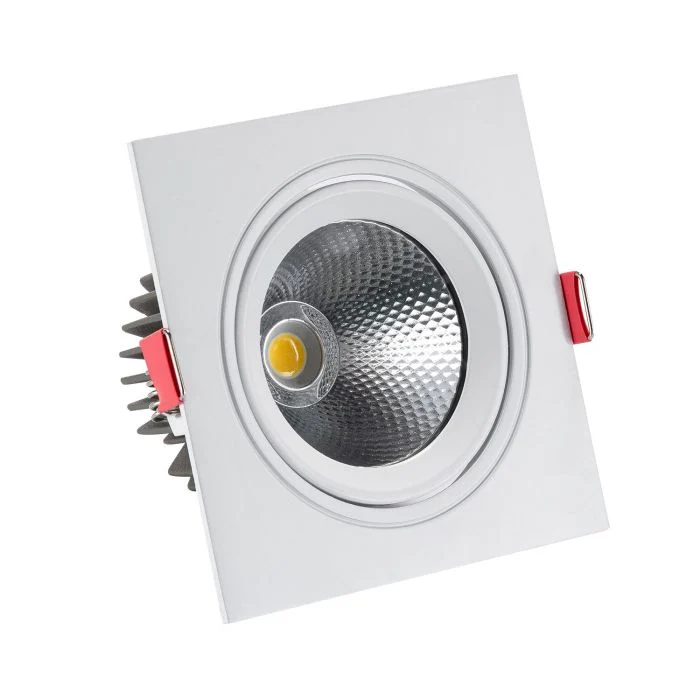Foco LEDlight Cuadrado New Madison 10W - 830 Luz Cálida | Recorte 95mm - UGR <19