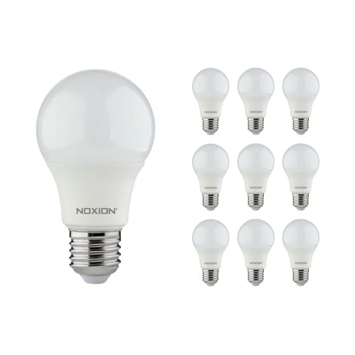 Multipack 10x Noxion Lucent Classic LED E27 Pera Mate 4.9W 480lm - 830 Luz Cálida | Reemplazo 40W