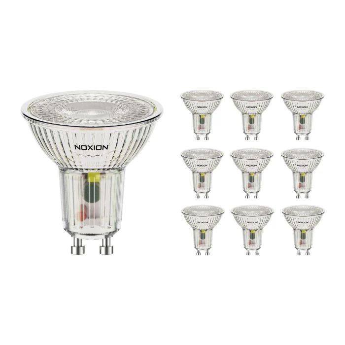 Multipack 10x Noxion Foco LED GU10 PAR16 3.6W 345lm 36D - 840 Blanco Frio | Reemplazo 50W
