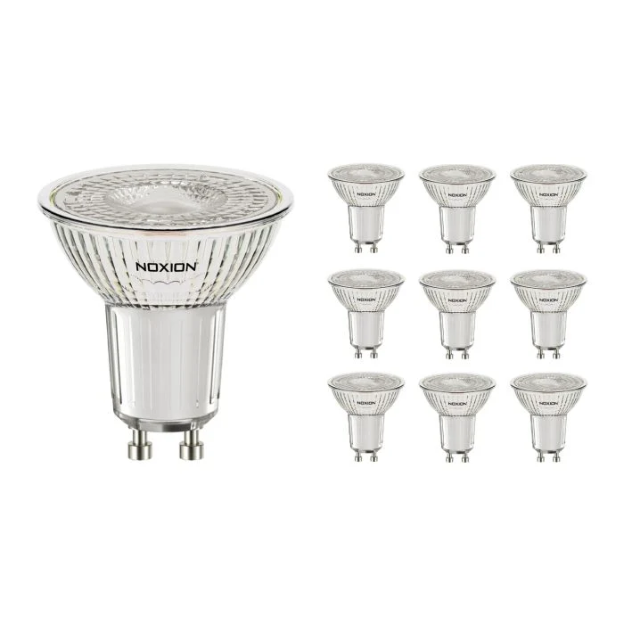 Multipack 10x Noxion PerfectColor Foco LED GU10 PAR16 4W 345lm 36D - 940 Blanco Frio | Mejor reproducción de color - Regulable - Reemplazo 50W