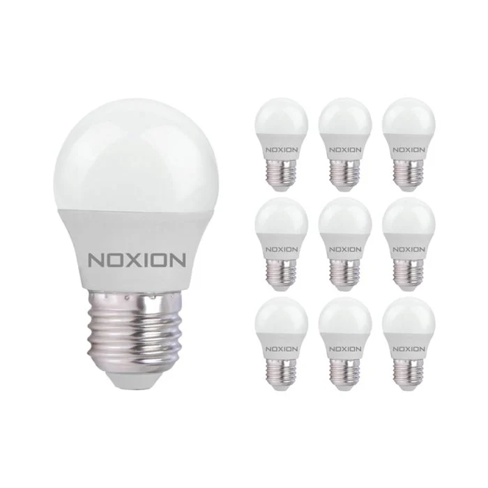 Multipack 10x Noxion Lucent Lustre LED E27 Esférica Mate 2.5W 250lm - 827 Luz muy Cálida | Reemplazo 25W