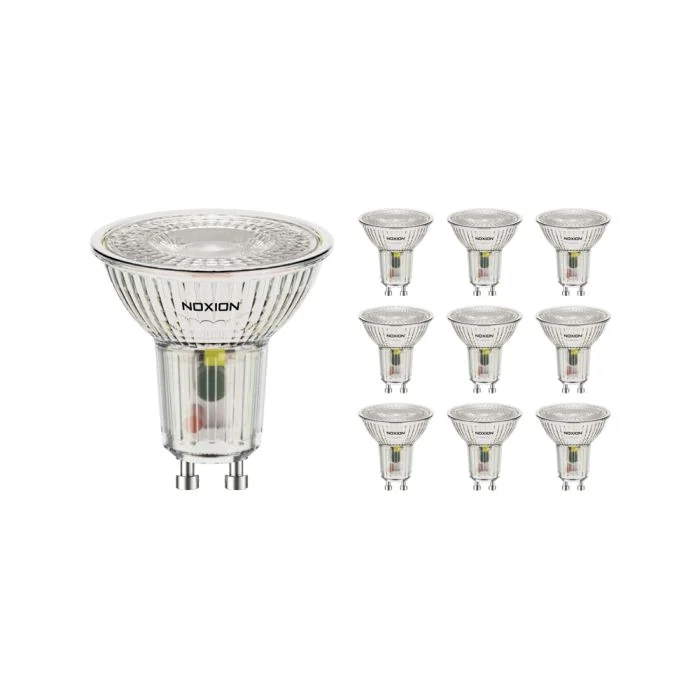 Multipack 10x Noxion Foco LED GU10 PAR16 5.5W 560lm 36D - 830 Luz Cálida | Reemplazo 75W