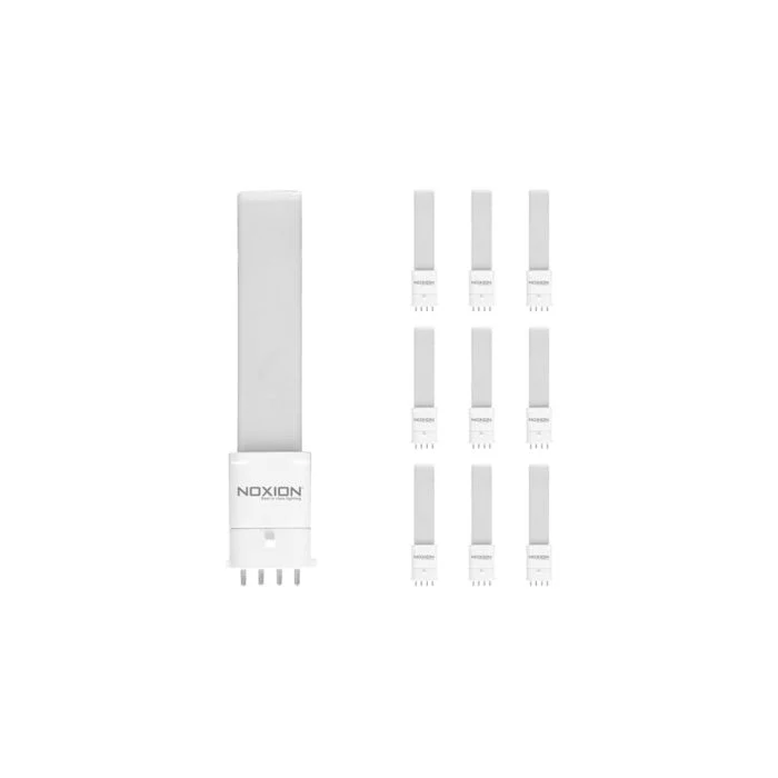 Multipack 10x Noxion Lucent PL-S LED 4.5W 540lm - 830 Luz Cálida | 4-Pines - Reemplazo 9W