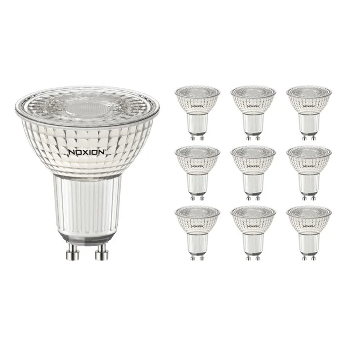 Multipack 10x Noxion PerfectColor Foco LED GU10 PAR16 4W 345lm 36D - 927 Luz muy Cálida | Mejor reproducción de color - Regulable - Reemplazo 50W
