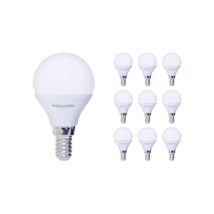 Multipack 10x Noxion Lucent Lustre LED E14 Esférica Mate 2.5W 250lm - 827 Luz muy Cálida | Reemplazo 25W