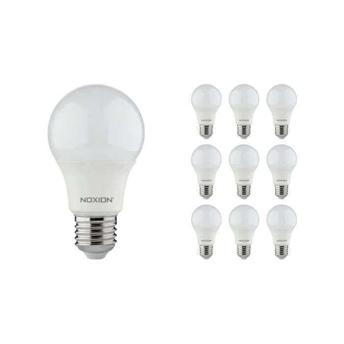 Multipack 10x Noxion Lucent Classic LED E27 Pera Mate 4.9W 480lm - 840 Blanco Frio | Reemplazo 40W