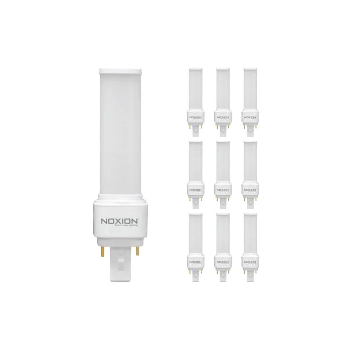 Multipack 10x Noxion Lucent PL-C LED 4.5W 473lm - 830 Luz Cálida | 2-Pines - Reemplazo 10W