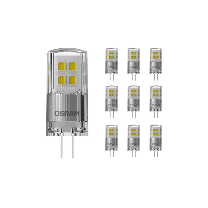 Multipack 10x Ledvance Performance LED Capsule G4 Clara 2W 200lm - 827 Luz muy Cálida | Regulable - Reemplazo 20W