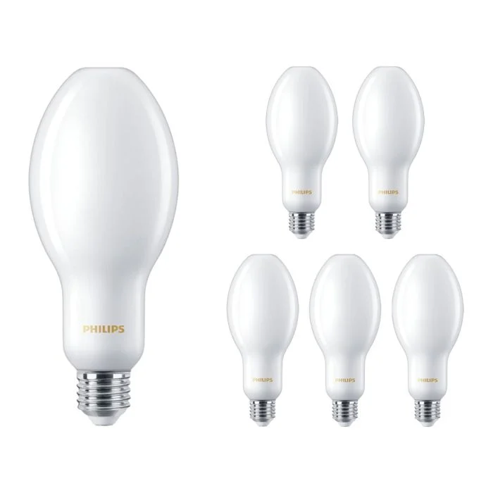 Multipack 6x Philips TrueForce Core LED E27 HPL/SON Mate 18W 3000lm 300D - 830 Luz Cálida | Reemplazo 80W