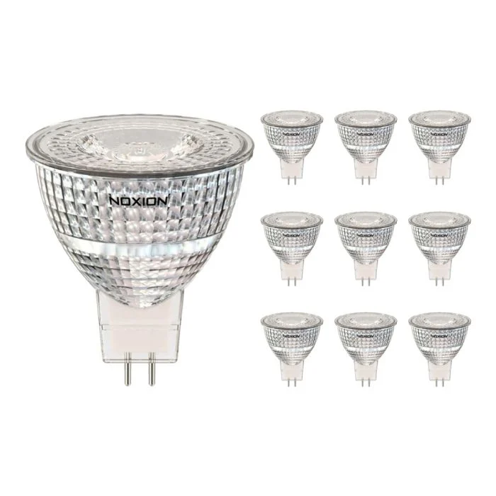 Multipack 10x Noxion Foco LED GU5.3 MR16 6.1W 621lm 36D - 830 Luz Cálida| Reemplazo 50W