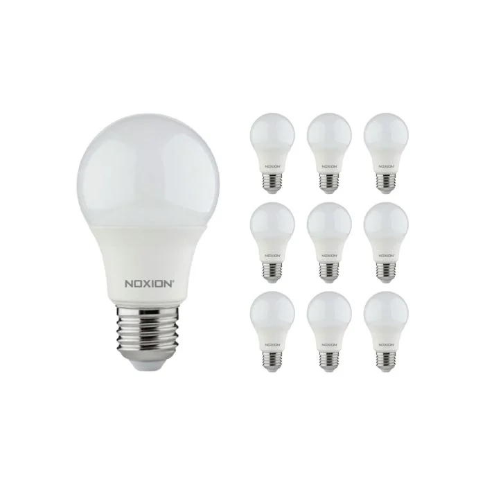 Multipack 10x Noxion Lucent Classic LED E27 Pera Mate 8.5W 806lm - 830 Luz Cálida | Reemplazo 60W