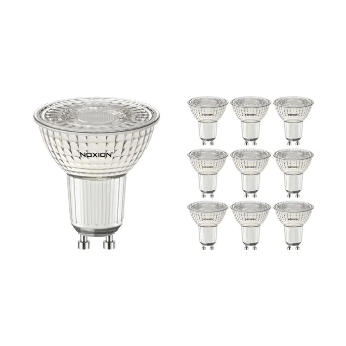 Multipack 10x Noxion PerfectColor Foco LED GU10 PAR16 4W 345lm 36D - 930 Luz Cálida | Mejor reproducción de color - Regulable - Reemplazo 50W