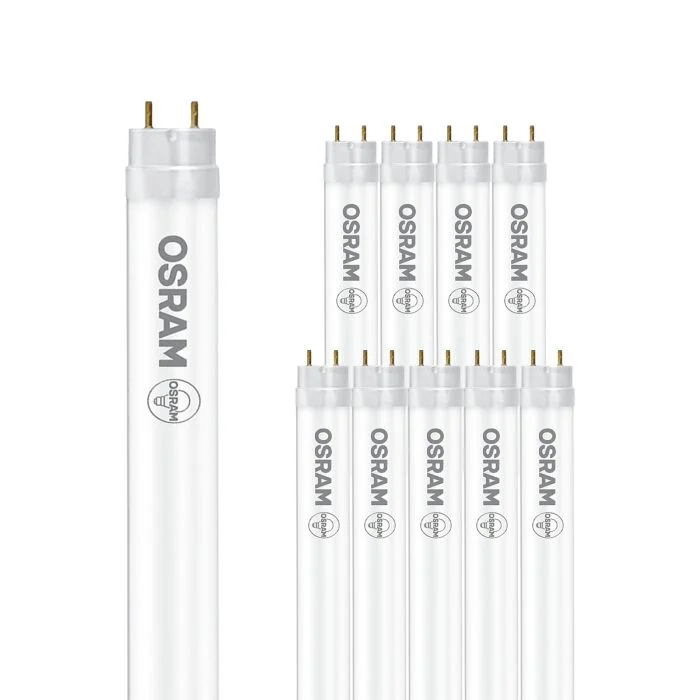Multipack 10x Osram Tubo LED T8 SubstiTUBE PRO (EM/Mains) Standard Output 5.4W 900lm - 840 Blanco Frio | 44cm - Reemplazo 15W