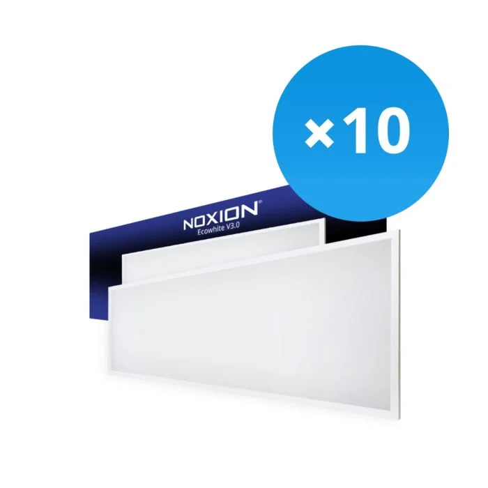 Multipack 10x Noxion Panel LED Ecowhite V3.0 36W 3800lm - 840 Blanco Frio | 120x30cm
