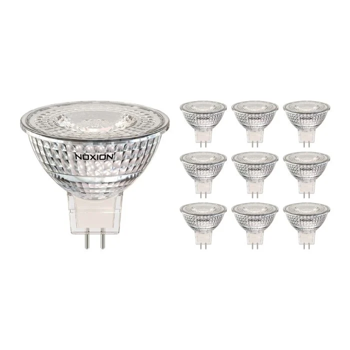 Multipack 10x Noxion Foco LED GU5.3 MR16 4.4W 345lm 36D - 840 Blanco Frio | Regulable - Reemplazo 35W