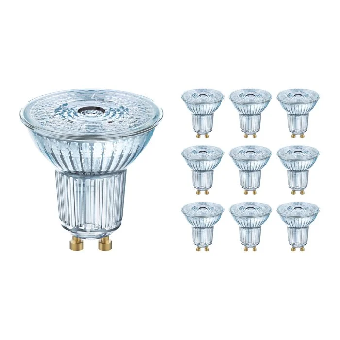 Multipack 10x Osram Parathom LED GU10 Spot Clara 4.5W 350lm - 927 Luz muy Cálida | Regulable - Mejor reproducción de color - Reemplazo 50W