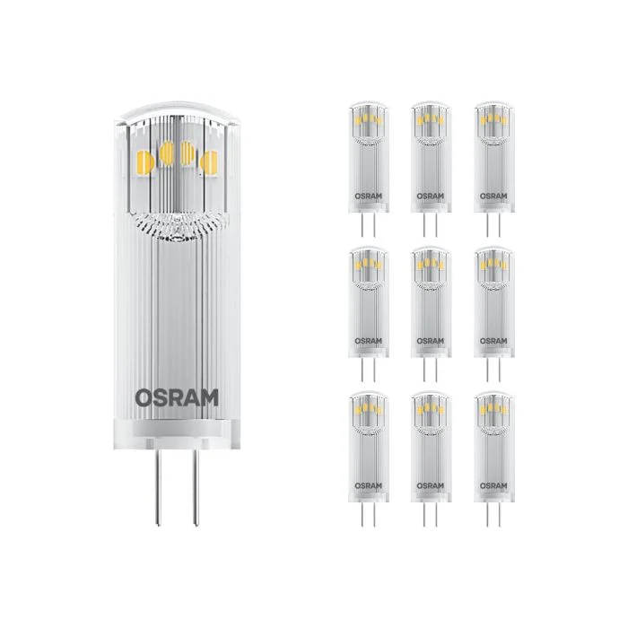 Multipack 10x Ledvance Performance LED Capsule G4 Clara 1.8W 200lm - 827 Luz muy Cálida | Reemplazo 20W
