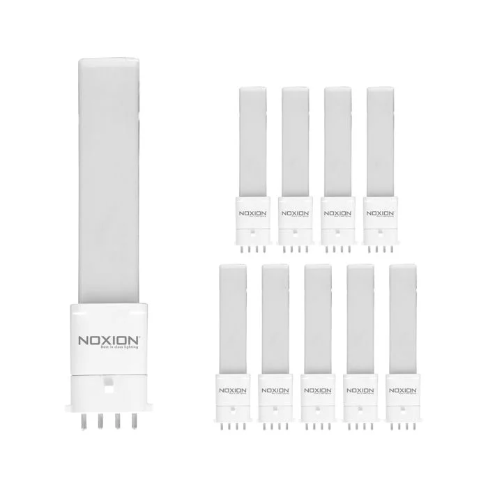 Multipack 10x Noxion Lucent PL-S LED 4.5W 600lm - 840 Blanco Frio | 4-Pines - Reemplazo 9W