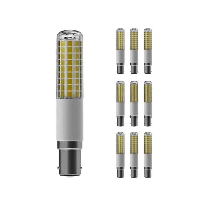 Multipack 10x Osram Special T Slim LED B15d Clara 9W 1055lm - 827 Luz muy Cálida | Regulable - Reemplazo 75W