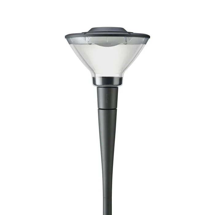Philips Lamparas LED para calles Linterna City Charm Cono BDS491 Gris 7W 804lm 360D - 740 Blanco Frio | IP66 - Simétrico